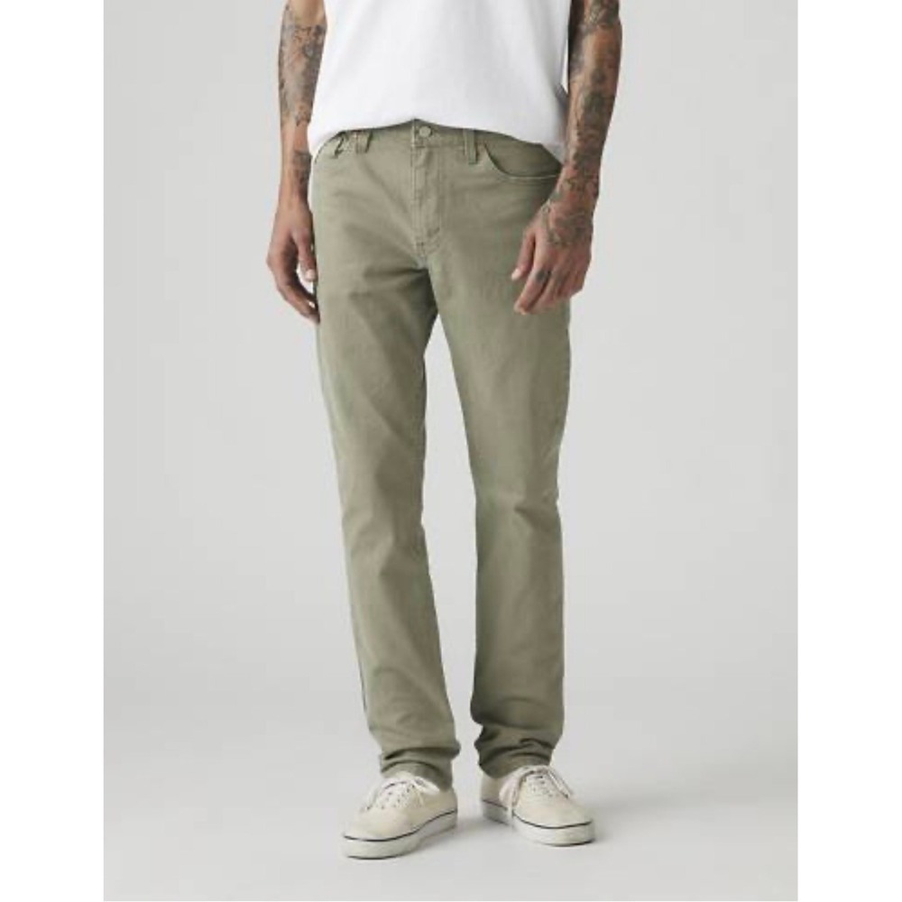 J.Crew 484 Slim Fit Pants Mens 32x32 Olive Green Cotton Stretch